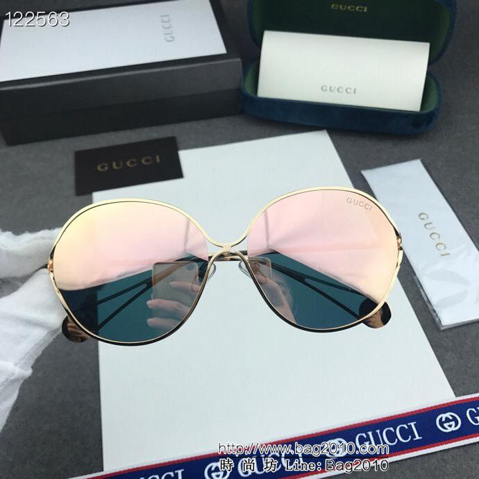 GUCCI古馳 新款 官網主打 腳尾珍珠配飾 女款太陽鏡 完美品質 超級時尚  lly1187